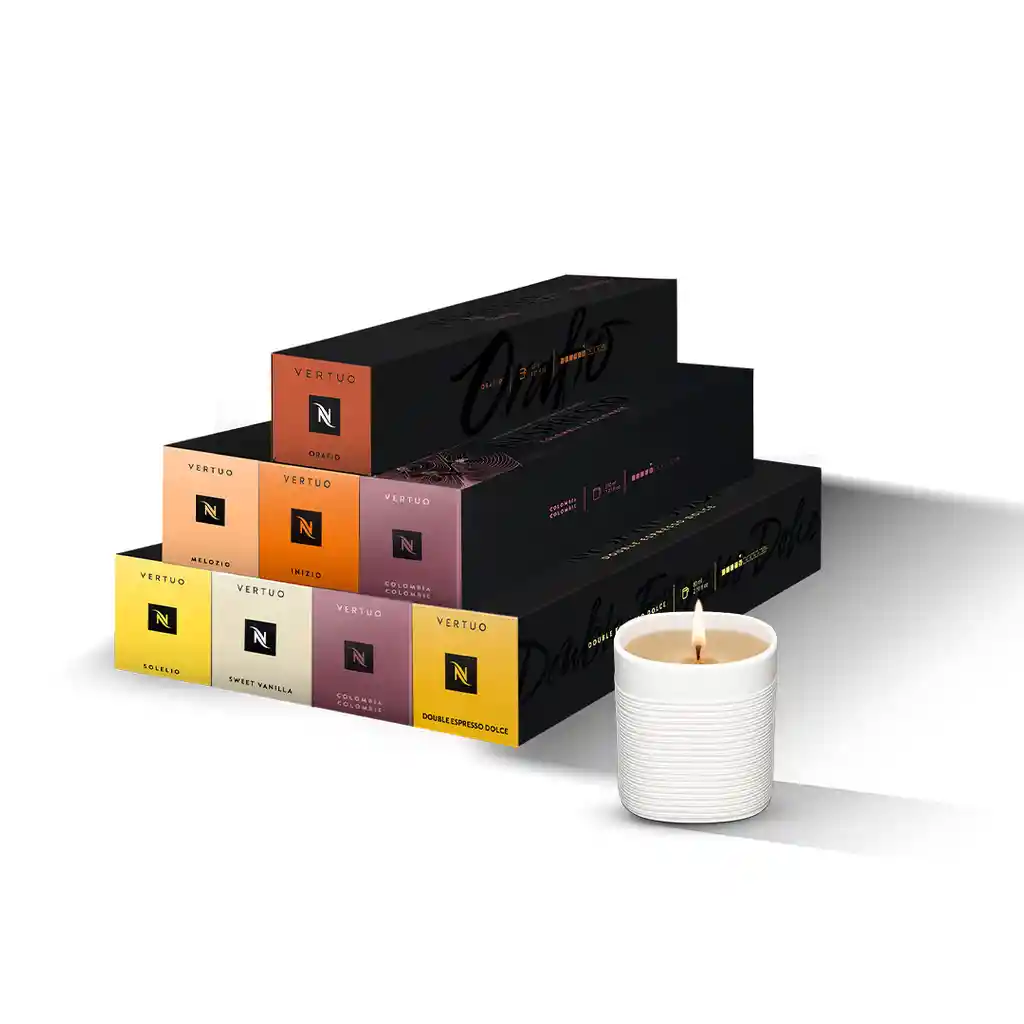 Pack X 80 Cápsulas Vertuo Nespresso + Obsequio Vela