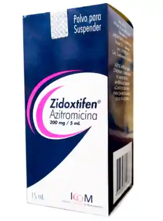 Azitromicina 200 Mg/ 5 Ml Zidoxtifen 15 Ml Icom Suspens