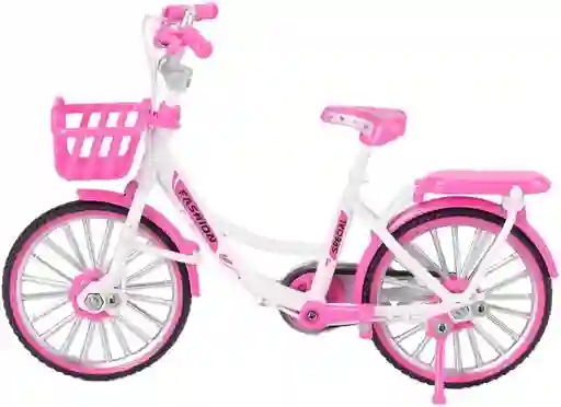 Bicicleta Coleccionable Retro Con Movimiento Color Rosado Modelo Bicicleta Juguete Fiesta Regalos, Colección