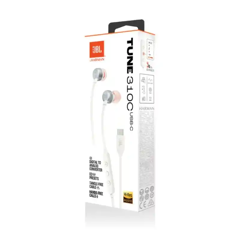 Audífonos Jbl Tune 310c In Ear Tipo C