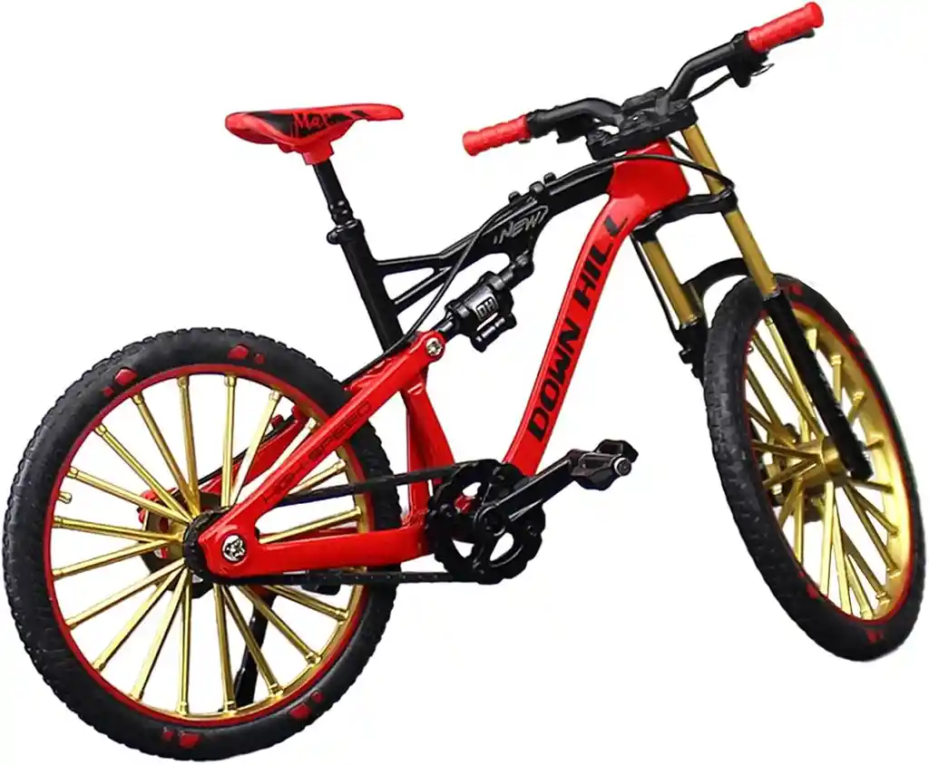 Bicicleta Coleccionable Montaña Con Movimiento Color Rojo Modelo Bicicleta Juguete Fiesta Regalos, Colección