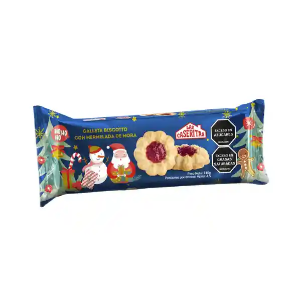 Galleta Biscotto Mora Feliz Navidad Est 110g