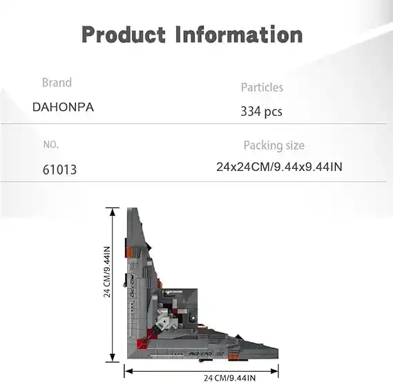 Armable De Bloques Avion Nave Espacial 334 Piezas, Juguetes De Construccion