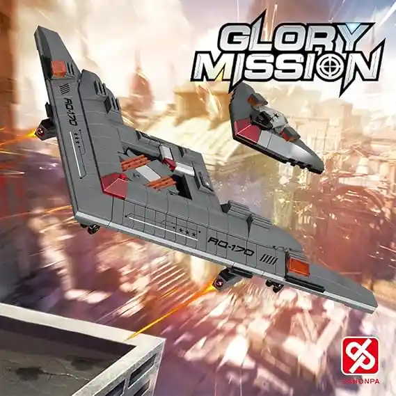 Armable De Bloques Avion Nave Espacial 334 Piezas, Juguetes De Construccion