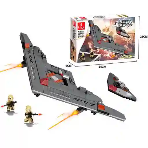 Armable De Bloques Avion Nave Espacial 334 Piezas, Juguetes De Construccion