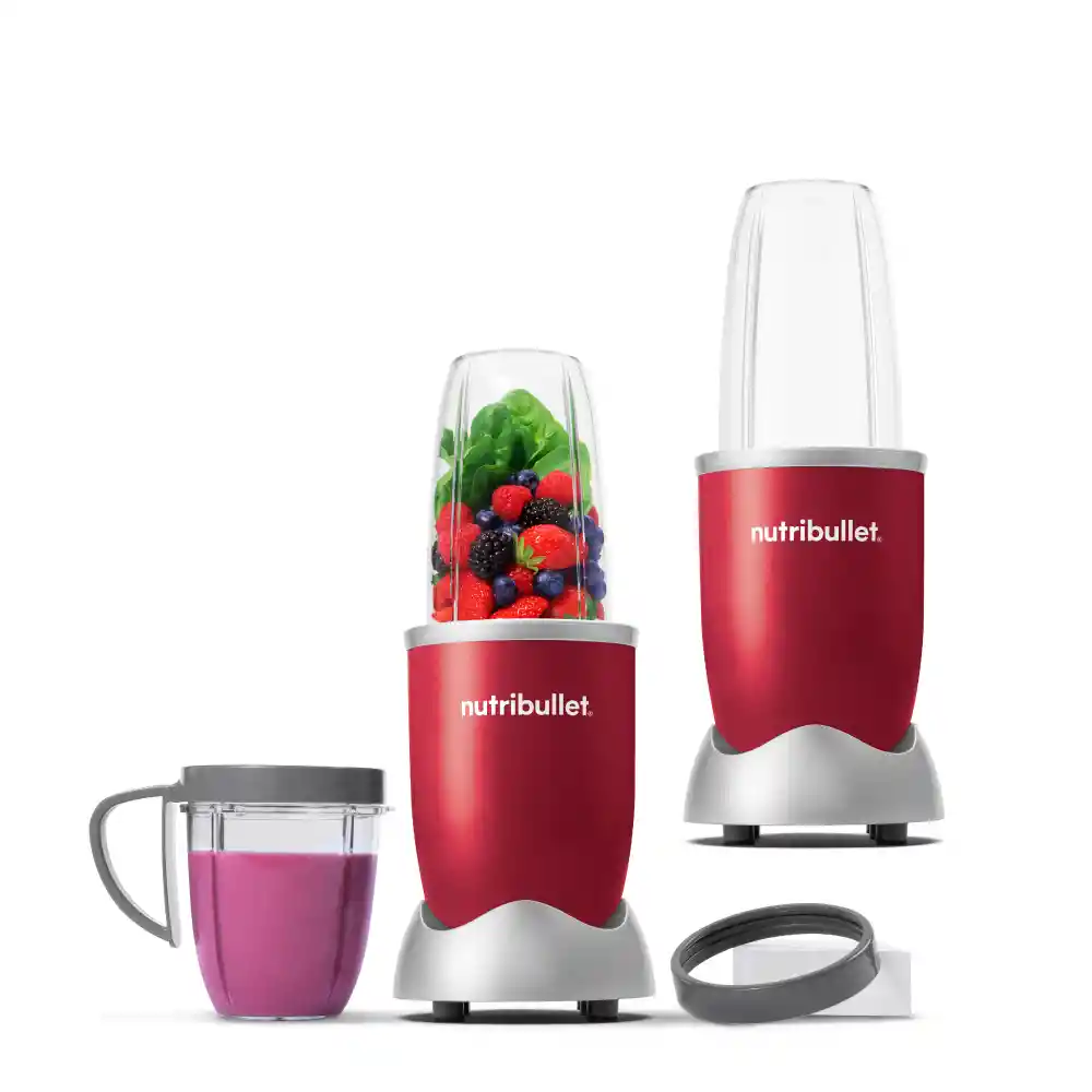 Combo Nutribullet 8 Piezas De 600 Watts Rojo X 2