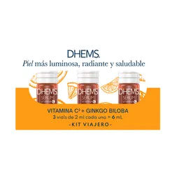 Kit Viajero Sérum Vitamina C 2ml Dhems X 3 Unidades