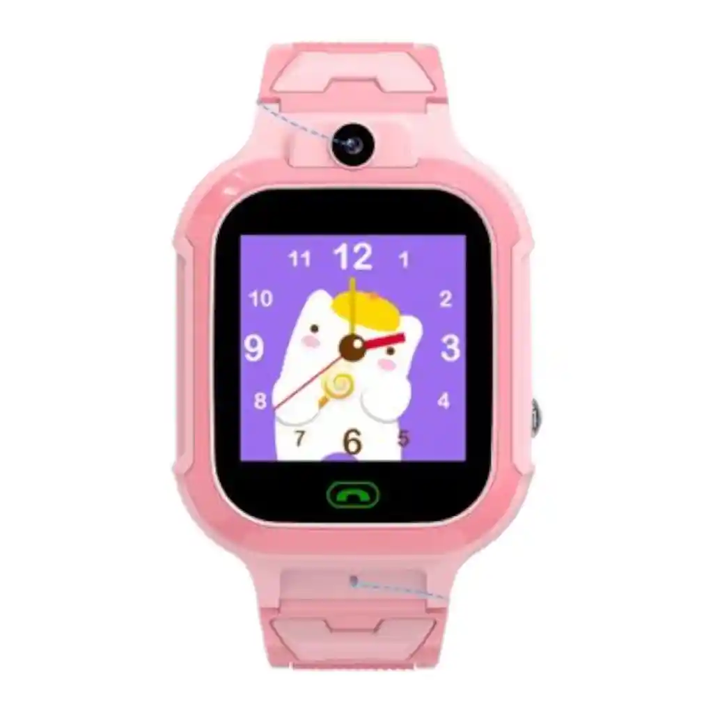 Smartwatch Reloj Inteligente Lt37 4g Con Gps Para Niños Rosa