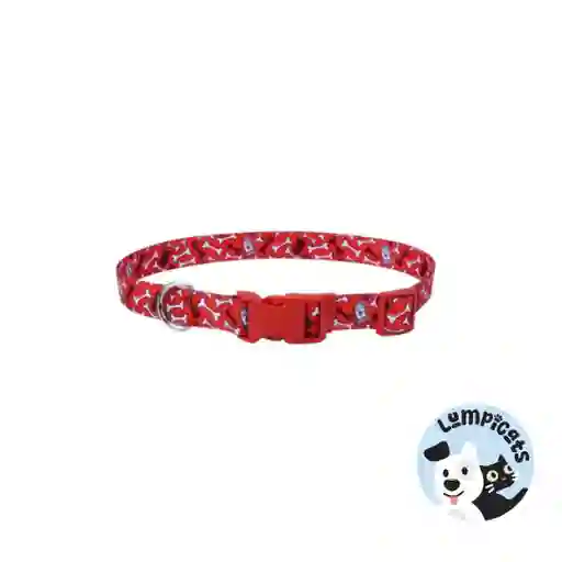 Coastal Perro Styles Huesos Rojo Collar Small 5/8"