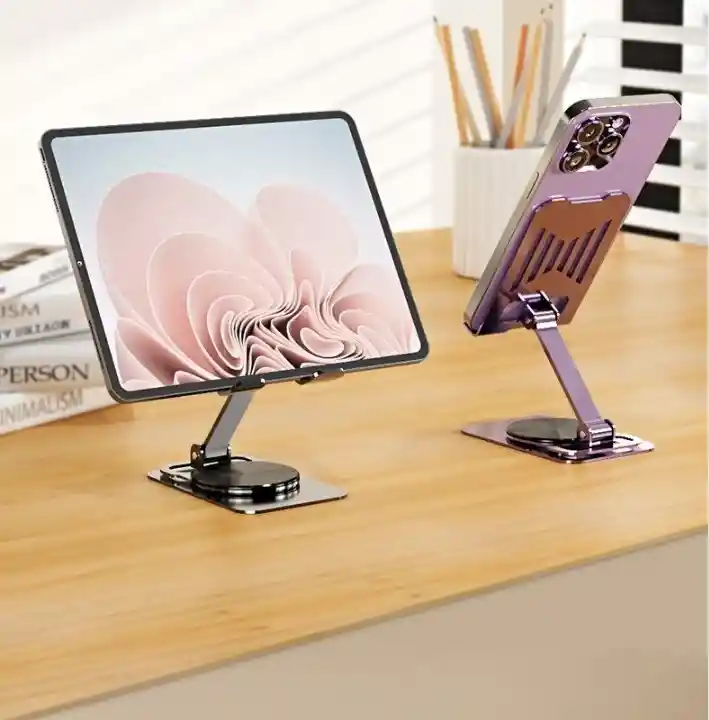 Soporte Base De Celular Y Tablet Metalica | Giratoria Y Ajustable