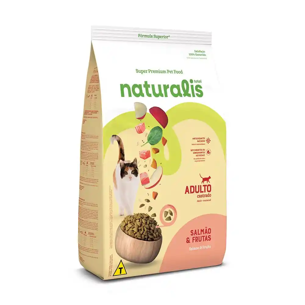 Naturalis Gatos Castrados Salmon Y Frutas 1.5kg