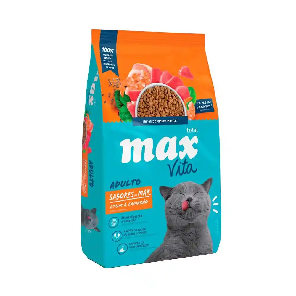 Max Vita Gato Adult Sabores De Mar Atun Y Calamar 3kg