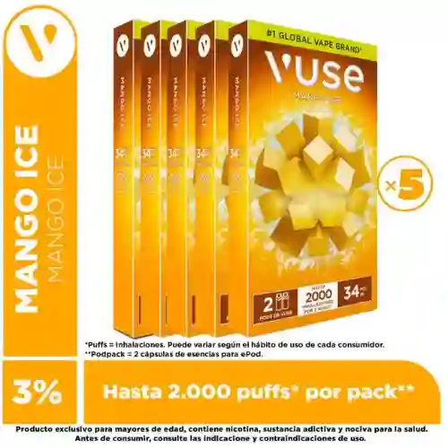 Vuse Go Vaporizador Pods Mango Ice (34 Mg) A Domicilio