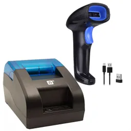 Impresora Térmica Pos 58mm Usb /bluetooth + Lector Wireless