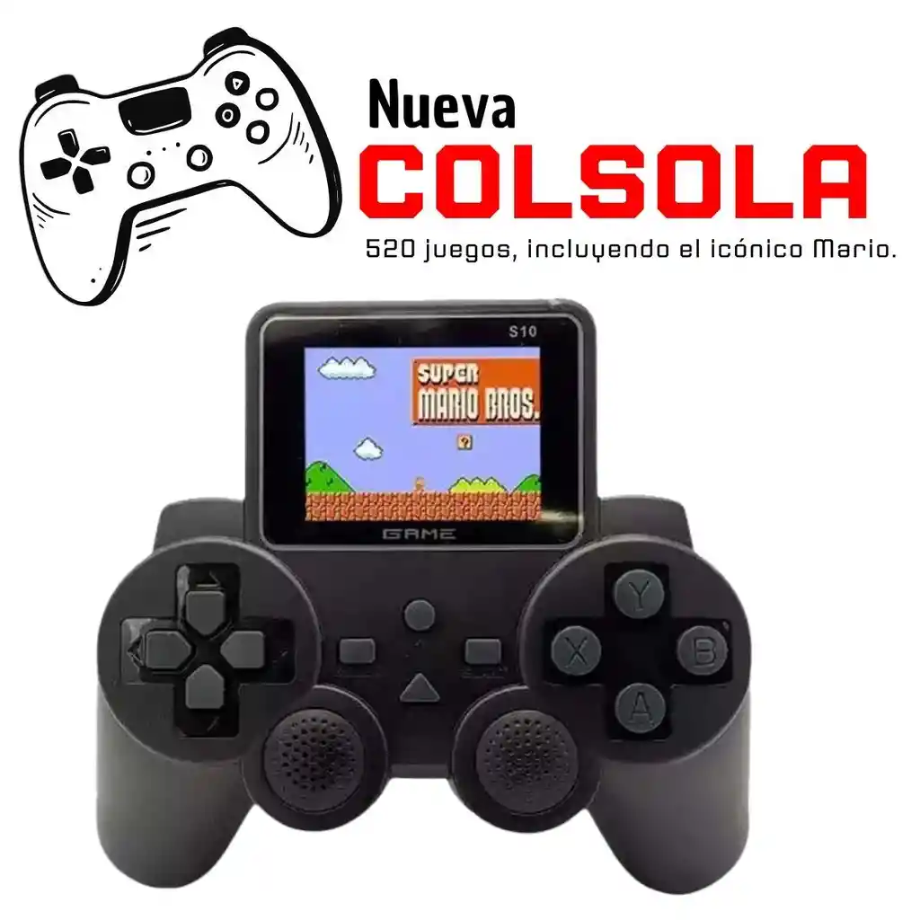 Consola Recargable De Videojuegos 520 Juegos | Control Con Juegos
