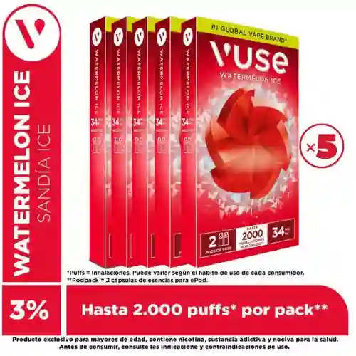 Vuse Go Vaporizador Pods Watermelon Ice (34 Mg)