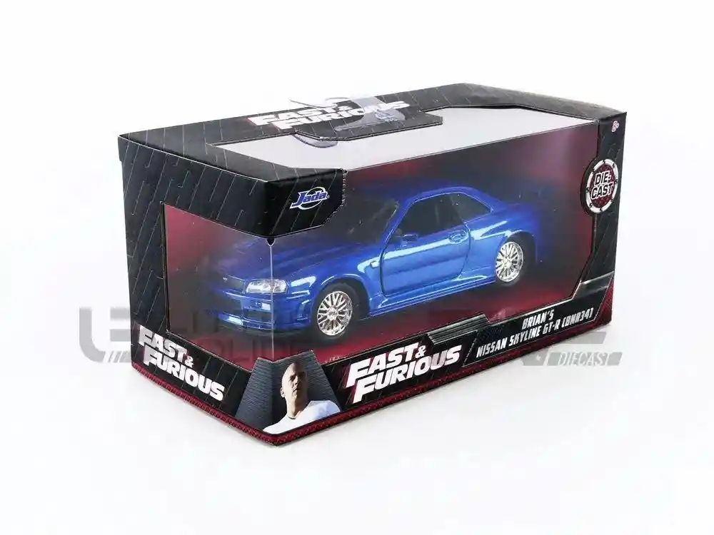 Carro Coleccionable Fast Furious Brian´s Nissan Skyline Gt-r