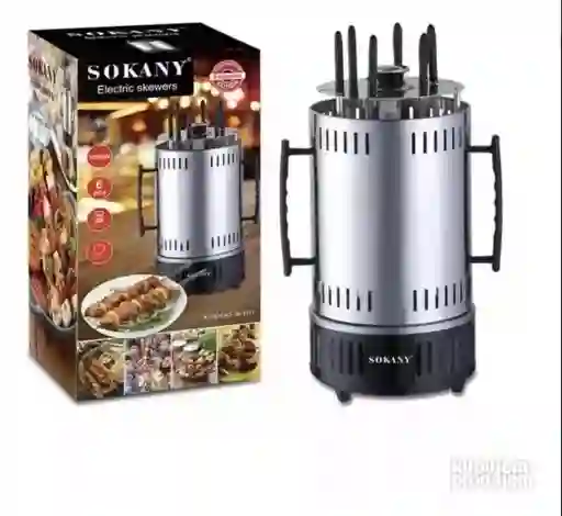 Asador De Pinchos Electrico 6 Pinchos Sokany