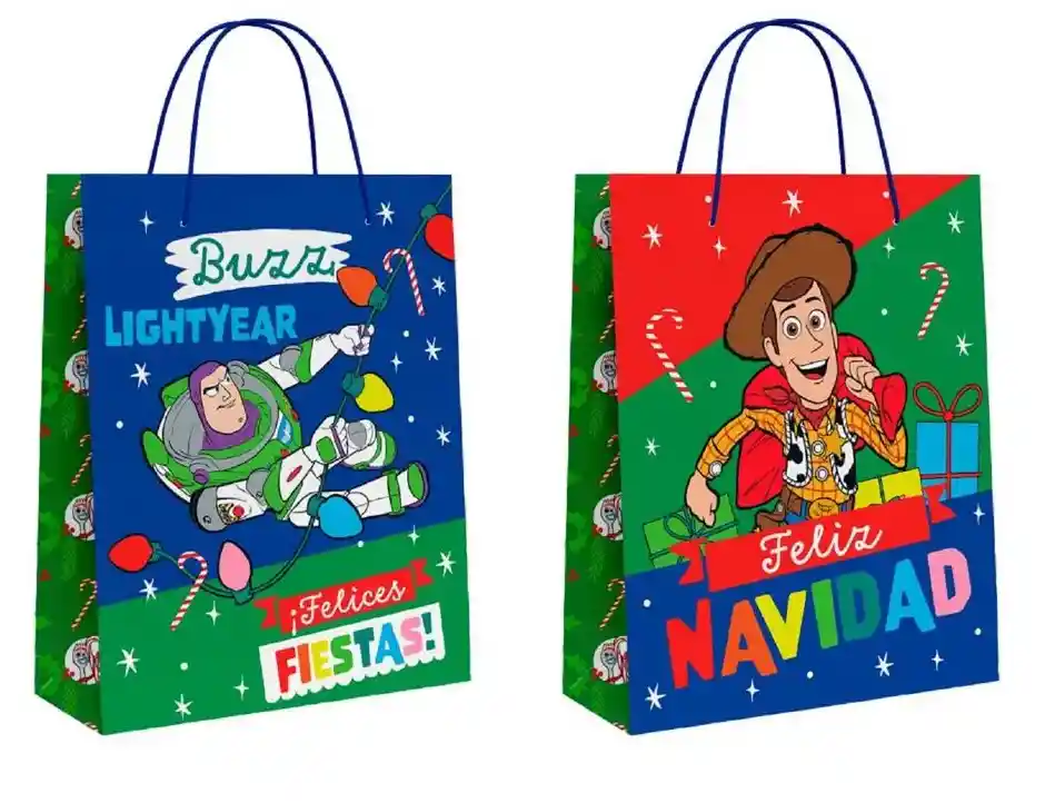 Bolsa De Regalo Gruesa Infantil Niño 32x25.5x10 - Navidad