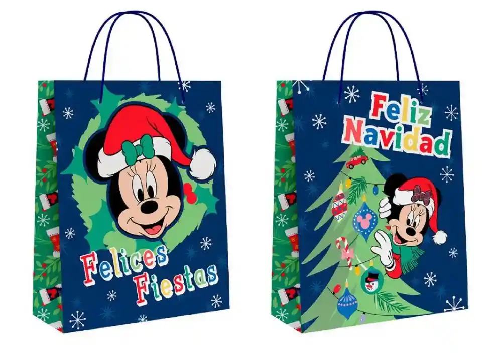 Bolsa De Regalo Gruesa Infantil Niña 32x25.5x10 - Navidad