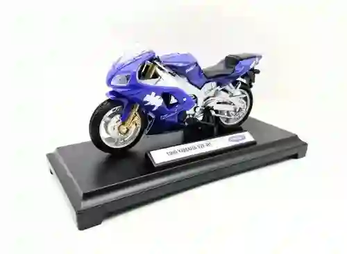 Moto Coleccionable Welly Deportiva Yamaha Yzf R1 1999 Azul Modelo Moto Juguete Fiesta Regalos, Colección