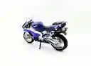 Moto Coleccionable Welly Deportiva Yamaha Yzf R1 1999 Azul Modelo Moto Juguete Fiesta Regalos, Colección