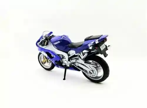 Moto Coleccionable Welly Deportiva Yamaha Yzf R1 1999 Azul Modelo Moto Juguete Fiesta Regalos, Colección