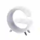 Parlante Lampara G Cargador Inalámbrico Rgb Reloj Bt Color Blanco