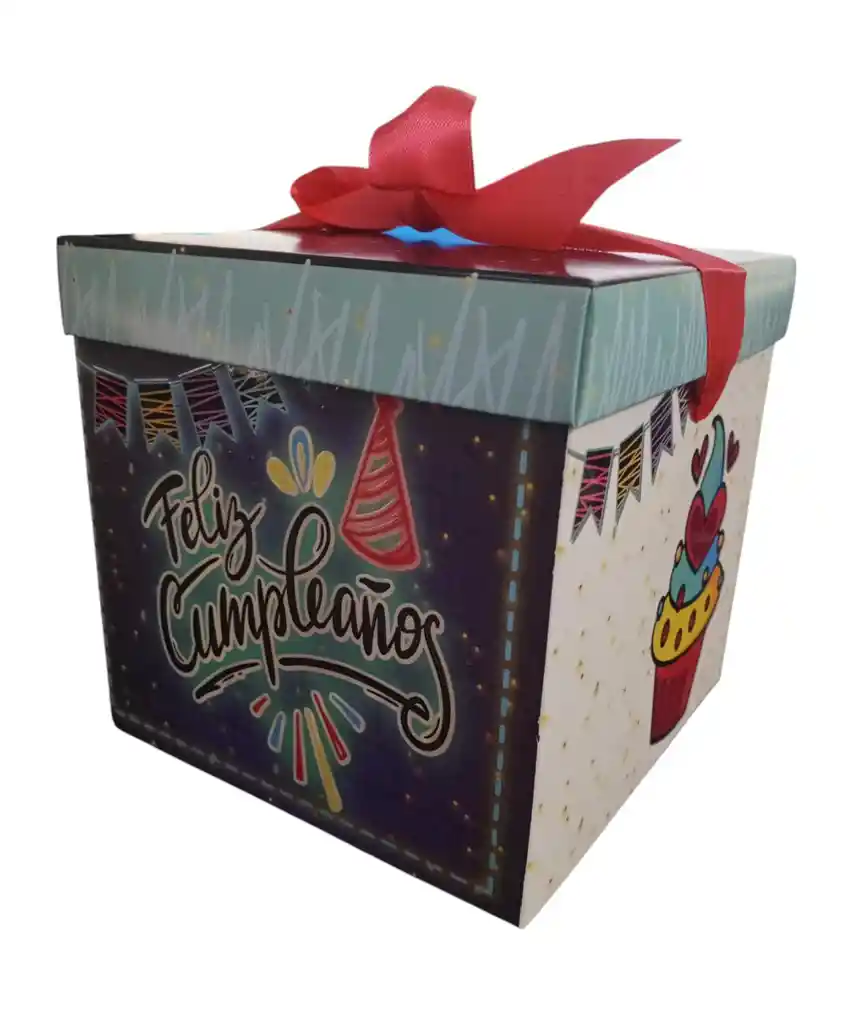 Caja De Regalo Mediana Con Cinta Para Cerrarla De Feliz Dia Para Mujer Ancho 15cm X Largo 15cm Feliz Cumpleaños, Con Cariño, Feliz Dia, Decoracion, Amistad, Caja, Cumpleaños, Amor, Amigos, Dia, Love, Regalo