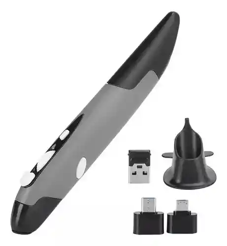 Pen Mouse Inalámbrico Usb Tipo Lápiz Vertical