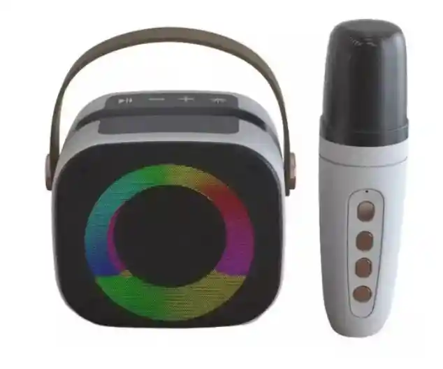 Kit Parlante Y Micrófono Karaoke Para Niños Bluetooth Cl3