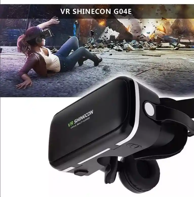 Gafas Realidad Virtual Vr Shinecon Con Auriculares