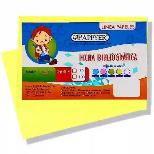 Ficha Bibliografica *50 Amarilla