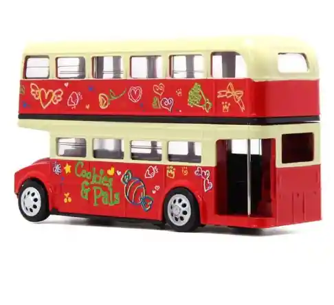 Carro Coleccionable Bus Londres Dos Pisos Modelo Coche Juguete Fiesta Regalos, Colección