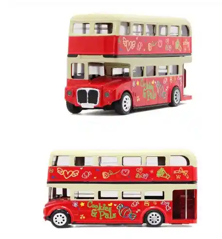 Carro Coleccionable Bus Londres Dos Pisos Modelo Coche Juguete Fiesta Regalos, Colección