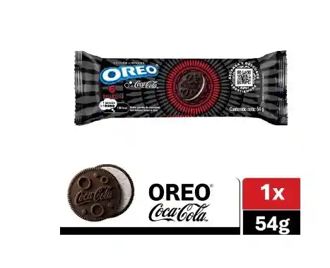 Galleta Oreo Edicion Coca Cola 6 Unidades 54g