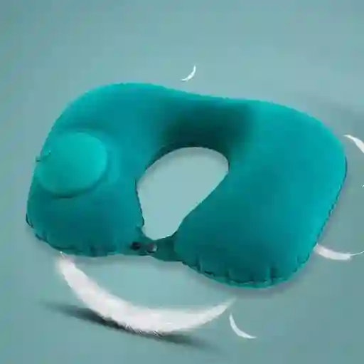 Almohada Inflable De Viaje Automatica Cuello Cojin Cervial