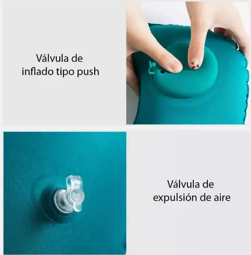 Almohada Inflable De Viaje Automatica Cuello Cojin Cervial