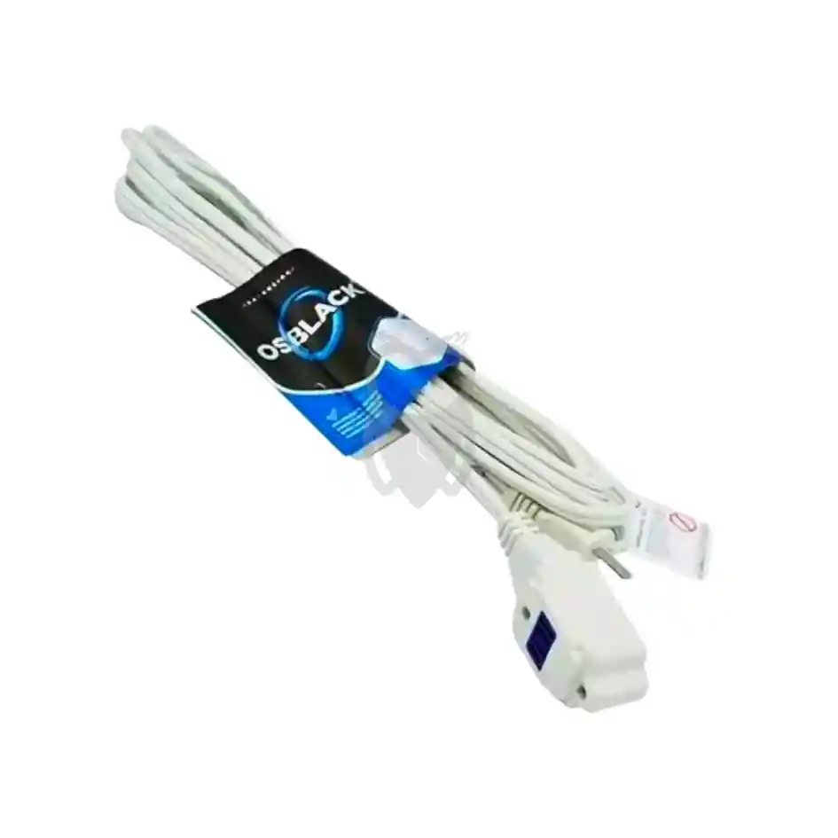 Extensión Eléctrica Blanca 9ft