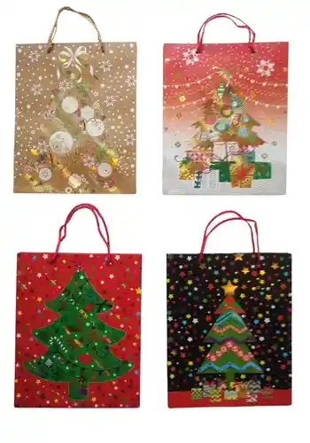Bolsa De Regalo Gruesa De Navidad - 23x18xx10