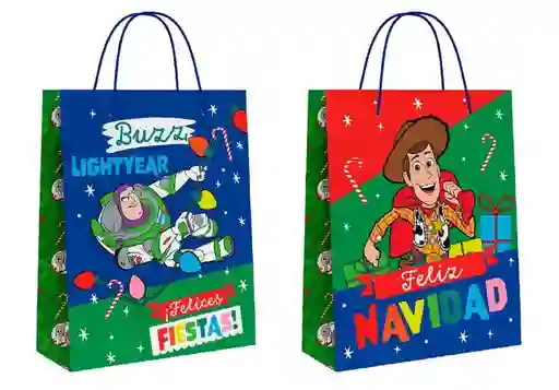 Bolsa De Regalo Gruesa Infantil Niño 25x18x10 - Navidad