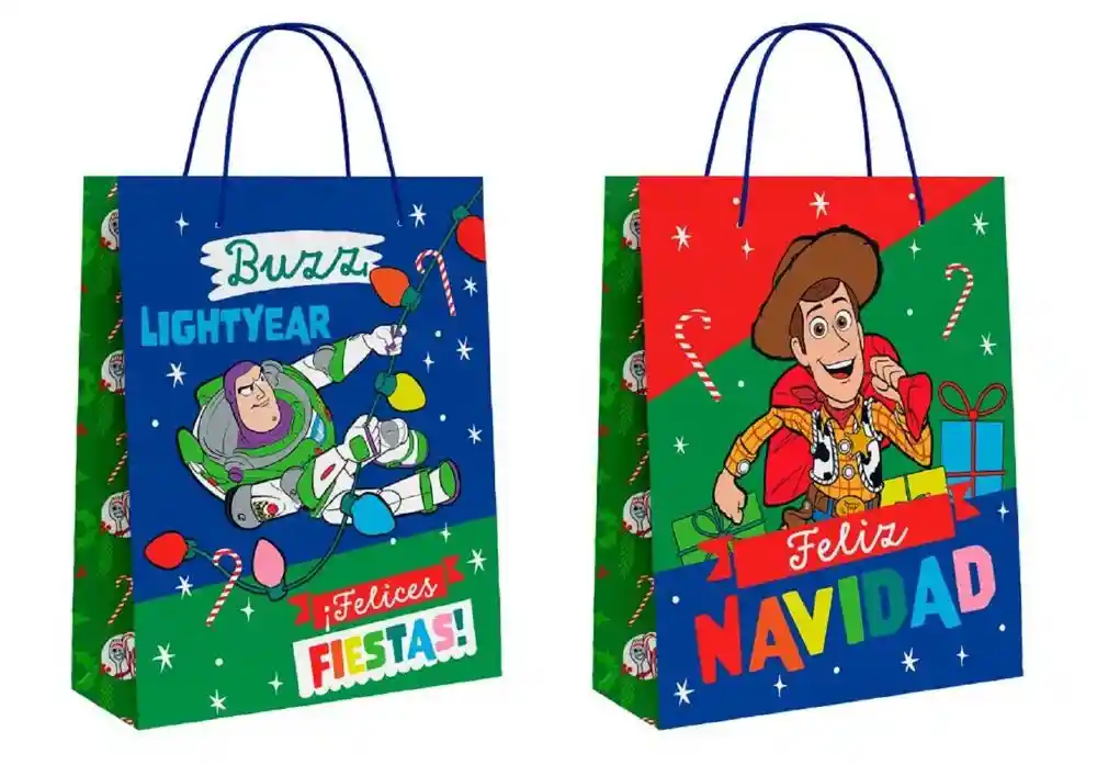 Bolsa De Regalo Gruesa Infantil Niño 25x18x10 - Navidad