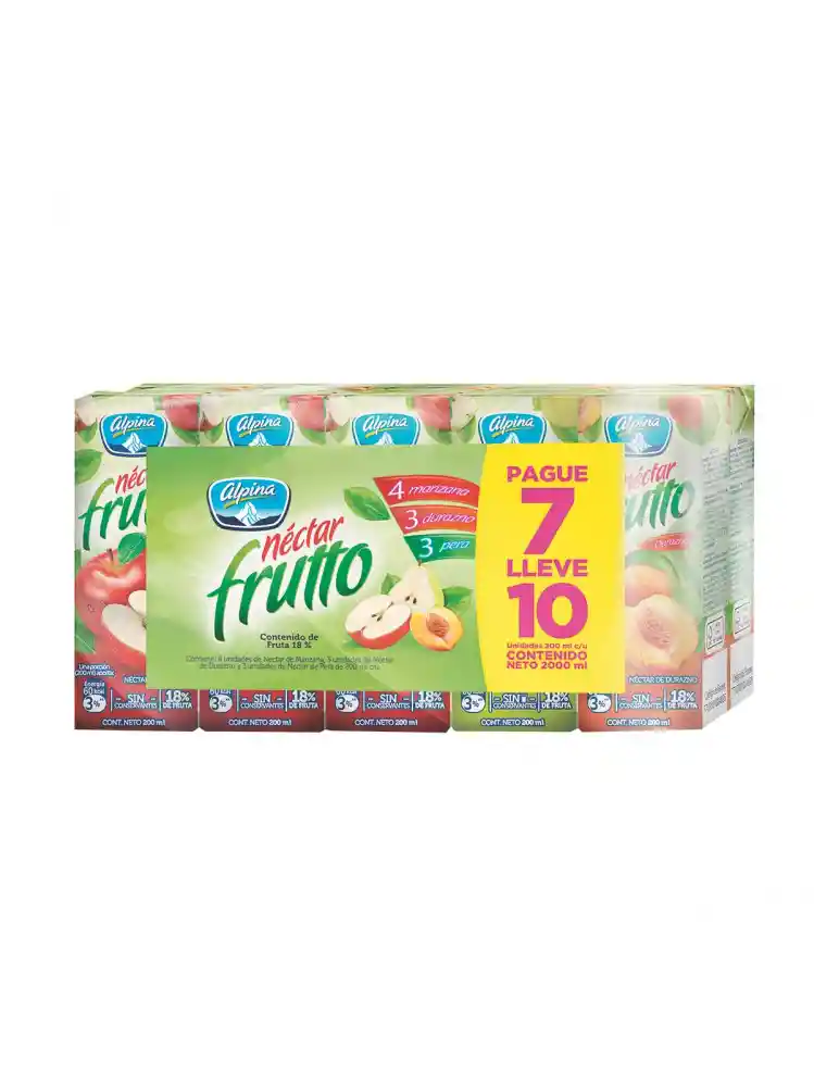 Jugo Alpina Frutto X10 Juego