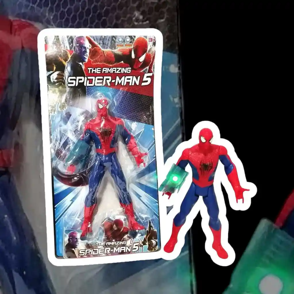 Juguete Muñeco Spiderman Luz Y Sonido