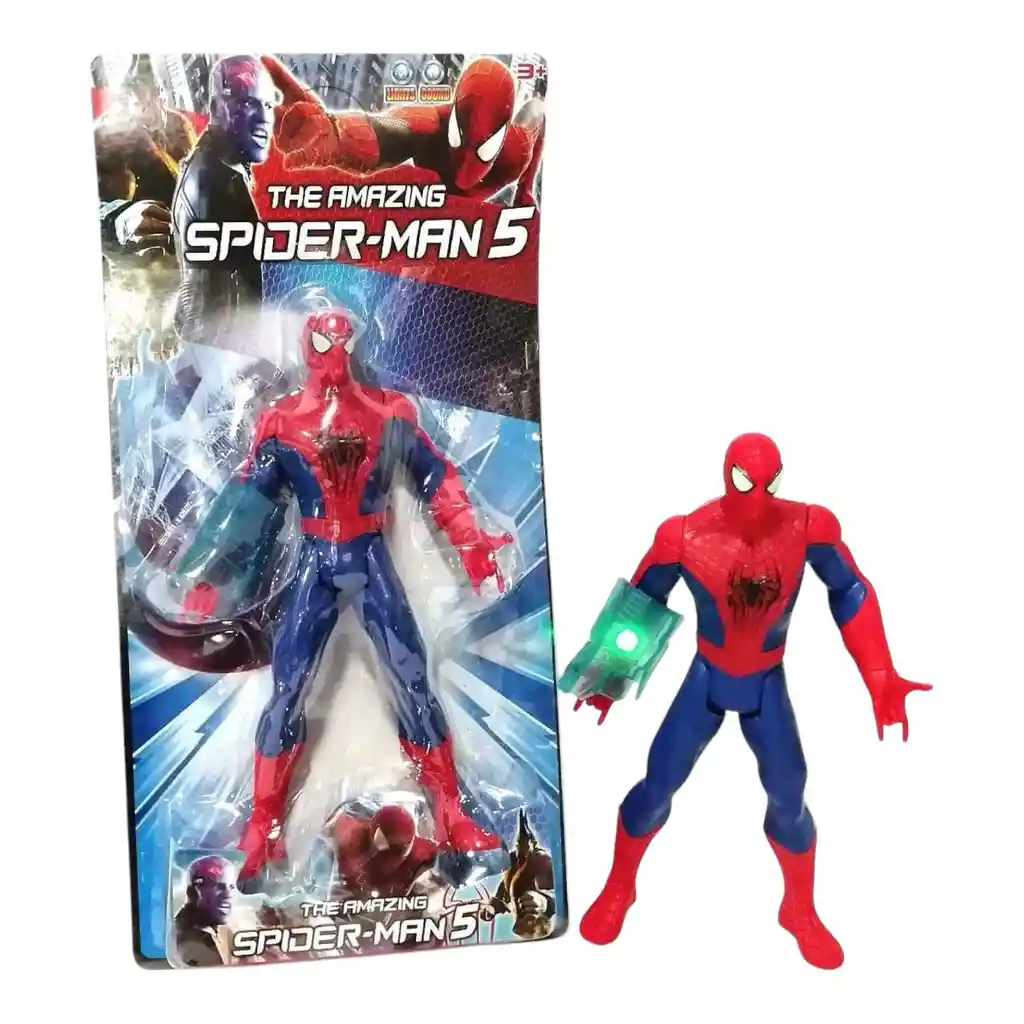 Juguete Muñeco Spiderman Luz Y Sonido