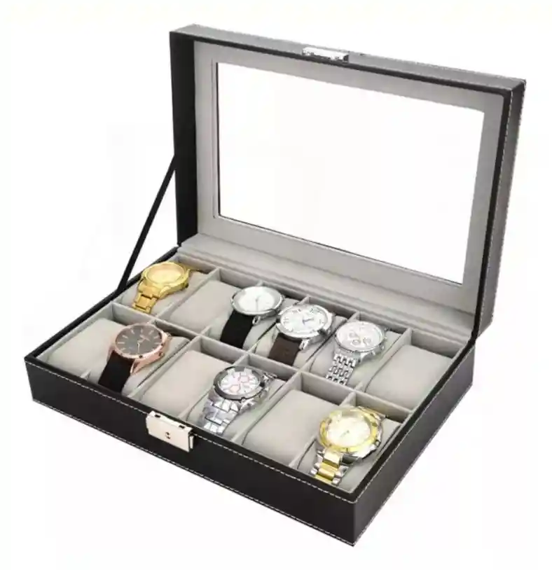 Estuche Organizador De Relojes De Lujo 12 Puestos