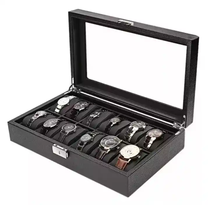 Estuche Organizador De Relojes De Lujo 12 Puestos