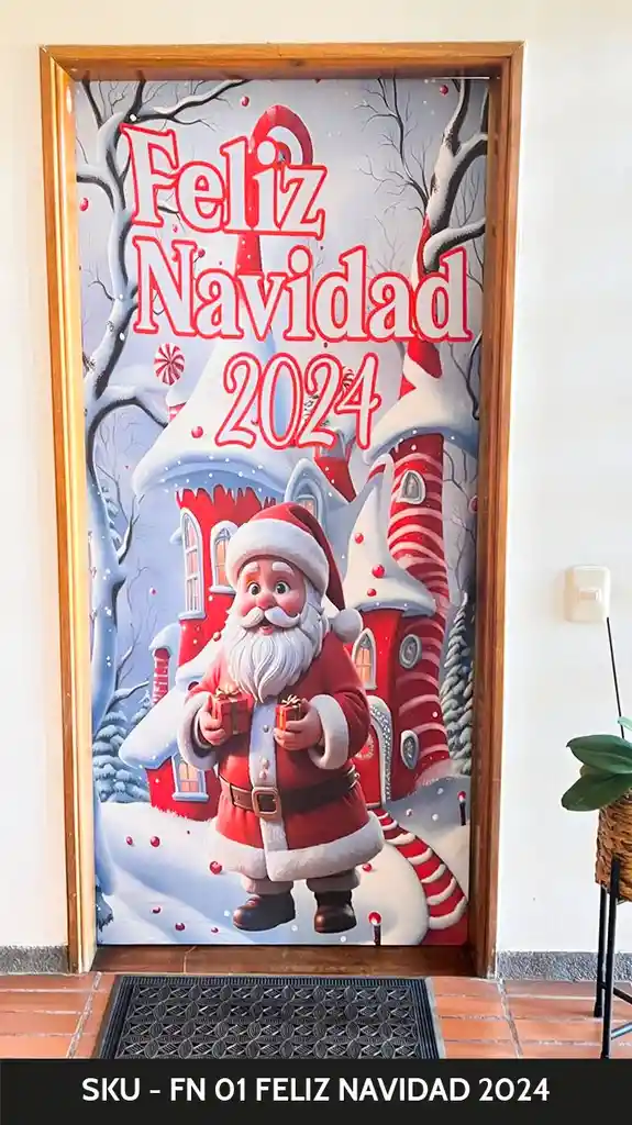 Funda De Puerta Navideña