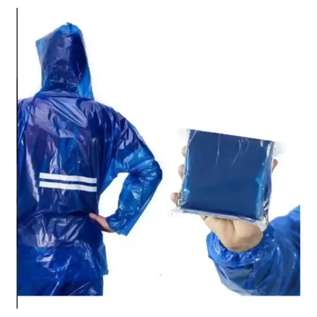 Impermeable Bolsa Plástica Con Zapatones