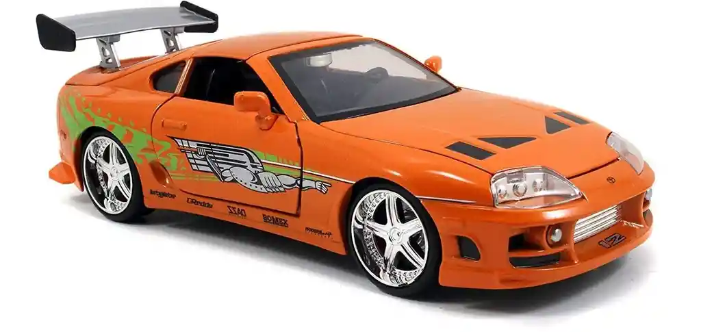 Carro Coleccionable Metálico Fast Furious Modelo Brian´s Toyota Supravehículo De Fundición, Modelo Coche Juguete Fiesta Regalos, Colección